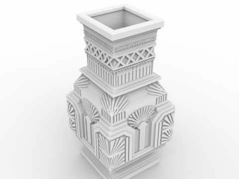Art Deco Vase 3D Printable Model 3D Print Model