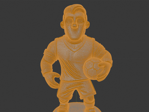 Athlete Cartoon Character 3D Printable Model 3D प्रिंट मॉडल