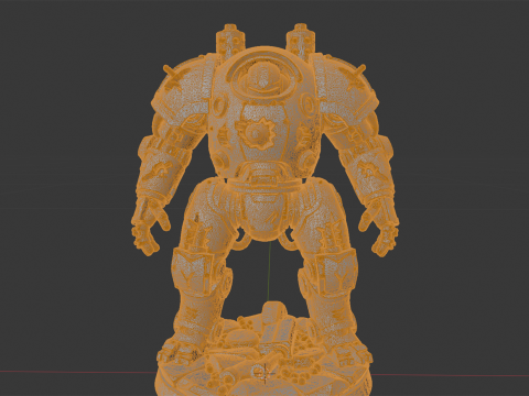Battle Damaged Robot Mech 3D Printable Model 3D Baskı Modeli