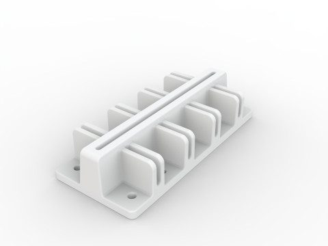 Cable Management Hub Multi Port 3D Printable Model 3D Print Model