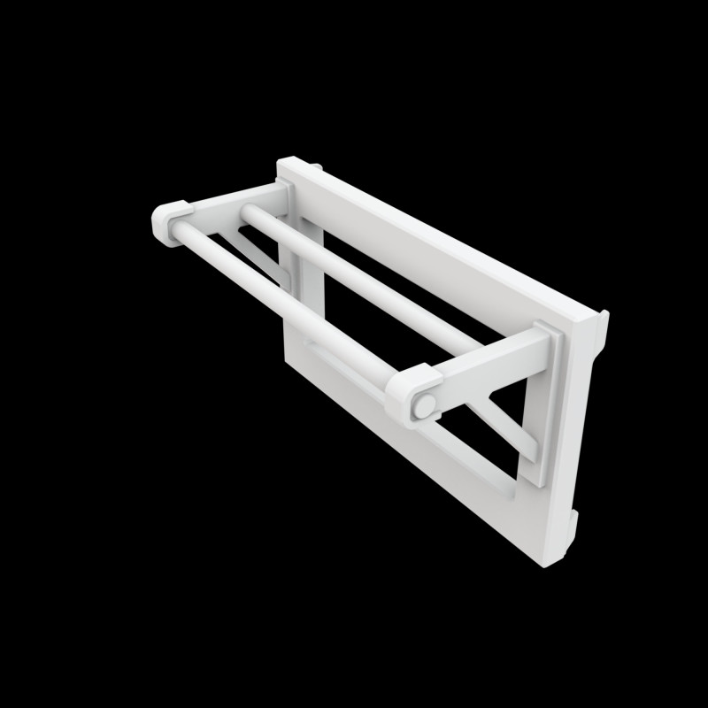 Closet Rod Doubler Space Saver 3D Printable Model 3Dプリントモデル .c4d .max .obj .3ds .fbx .stl .blend 