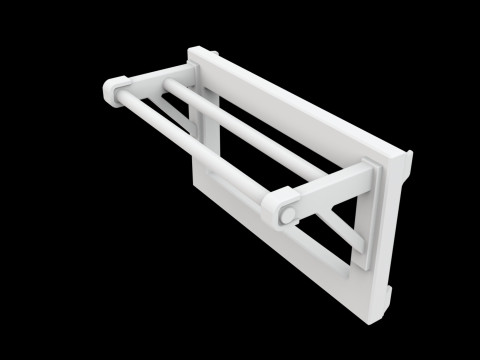 Closet Rod Doubler Space Saver 3D Printable Model Modèles 3D en vedette