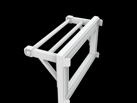 Closet Rod Doubler Space Saver 3D Printable Model 3Dプリントモデル