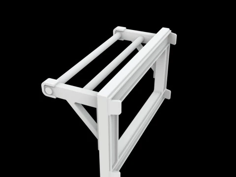 Closet Rod Doubler Space Saver 3D Printable Model 3D Print Model