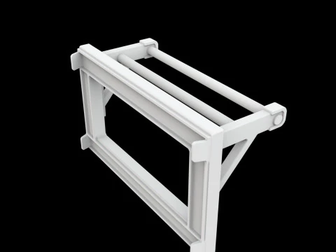 Closet Rod Doubler Space Saver 3D Printable Model 3D Print Model