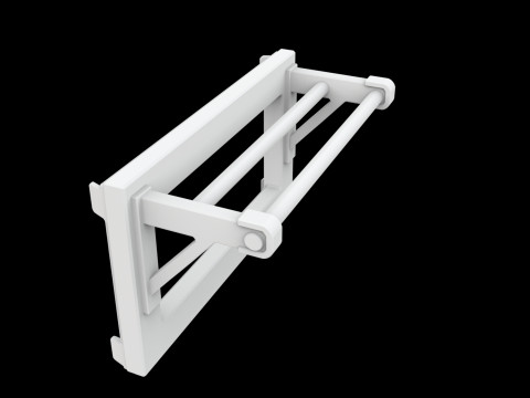Closet Rod Doubler Space Saver 3D Printable Model 3Dプリントモデル