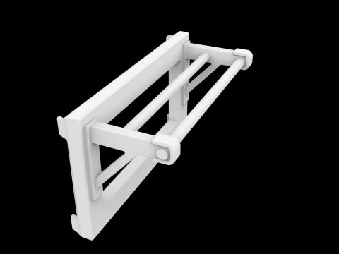 Closet Rod Doubler Space Saver 3D Printable Model 3D Print Model