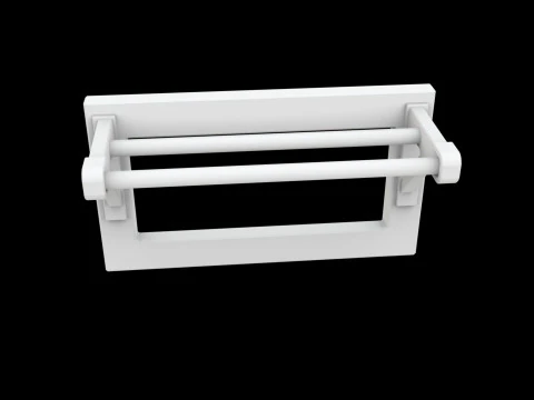 Closet Rod Doubler Space Saver 3D Printable Model 3D Print Model