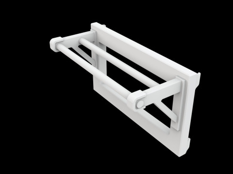 Closet Rod Doubler Space Saver 3D Printable Model 3Dプリントモデル
