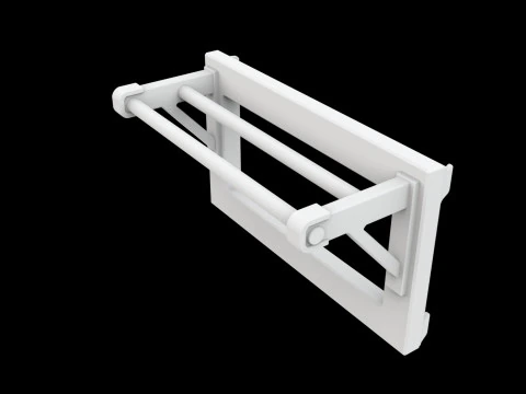 Closet Rod Doubler Space Saver 3D Printable Model 3D Print Model