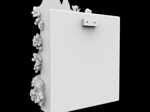 Coral Reef Wall Art Panel 3D Printable Model v- 3D 打印模型