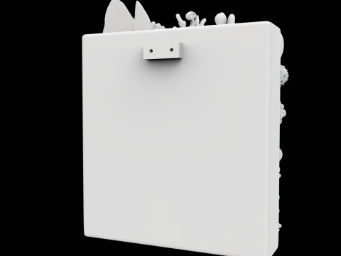 Coral Reef Wall Art Panel 3D Printable Model v- 3D 打印模型