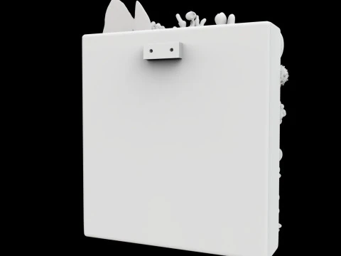 Coral Reef Wall Art Panel 3D Printable Model v- 3D Print Model