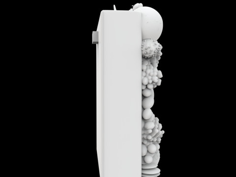 Coral Reef Wall Art Panel 3D Printable Model v- 3D 打印模型