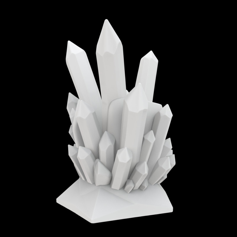 Crystal Style Pen Holder 3D Printable Model vi- 3D प्रिंट मॉडल .c4d .max .obj .3ds .fbx .stl .blend