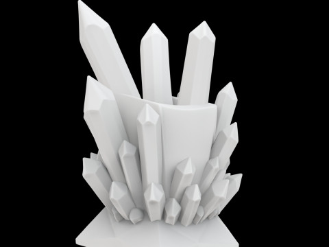 Crystal Style Pen Holder 3D Printable Model vi- 3D प्रिंट मॉडल