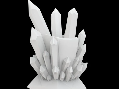 Crystal Style Pen Holder 3D Printable Model vi- 3D Print Model