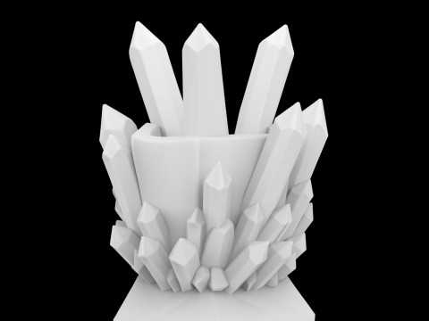 Crystal Style Pen Holder 3D Printable Model vi- 3D प्रिंट मॉडल