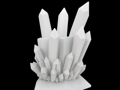 Crystal Style Pen Holder 3D Printable Model vi- 3D प्रिंट मॉडल