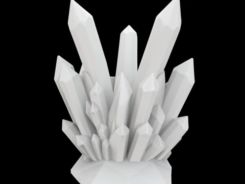 Crystal Style Pen Holder 3D Printable Model vi- 3D Print Model