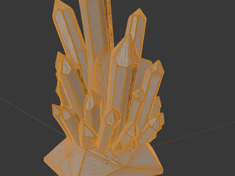 Crystal Style Pen Holder 3D Printable Model vi- 3D प्रिंट मॉडल