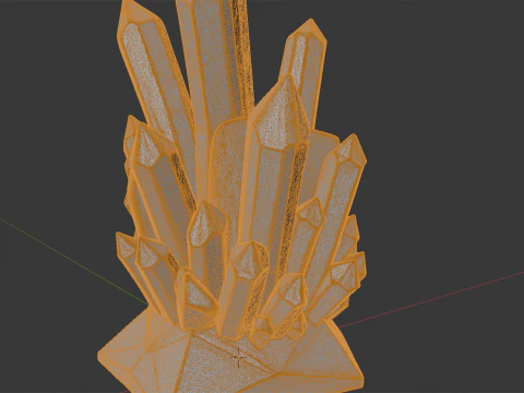 Crystal Style Pen Holder 3D Printable Model vi- 3D Print Model