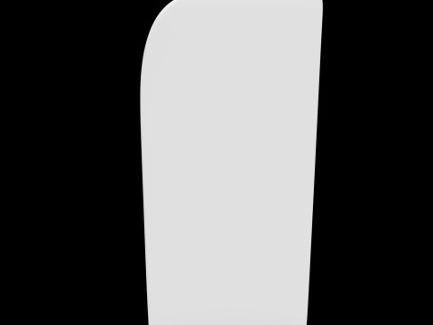 Curved Bookend 3D Printable Model referen 3D 打印模型