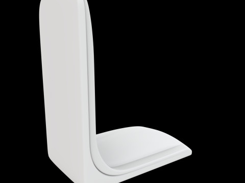 Curved Bookend 3D Printable Model referen 3D 打印模型