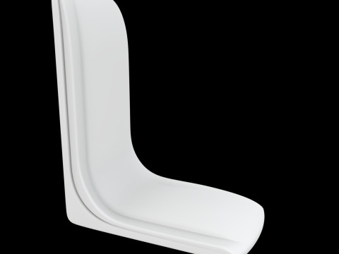 Curved Bookend 3D Printable Model referen 3D 打印模型