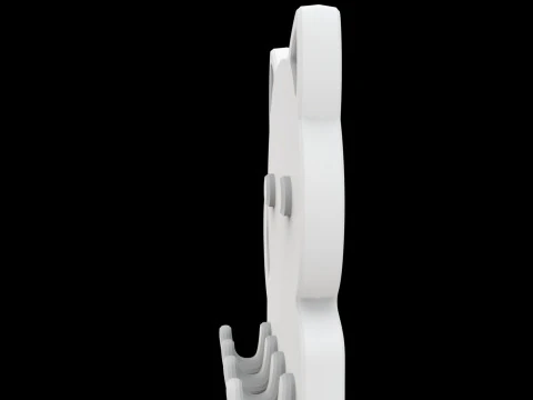 Cute Cat Key Holder 3D Printable Model 3D Print Model