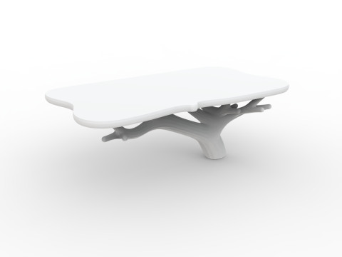 Floating Tree Branch Shelf 3D Printable Model Modelo de Impressão 3D