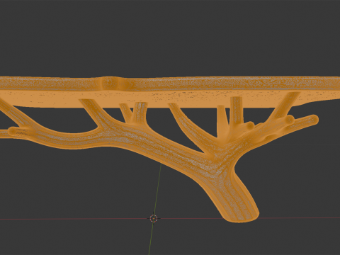 Floating Tree Branch Shelf 3D Printable Model 3D Print Model
