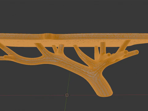 Floating Tree Branch Shelf 3D Printable Model 3D Print Model