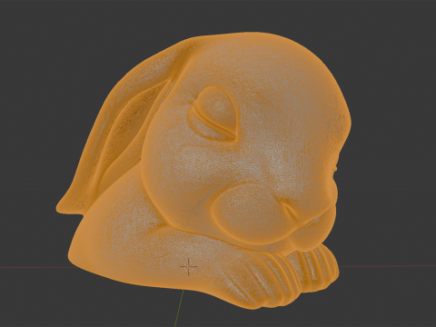 Sleeping Bunny Sculpture 3D Printable Model 3D Принт Модель