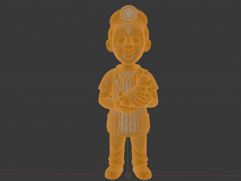 Veterinarian Cartoon Character 3D Printable Model 3D Print Model