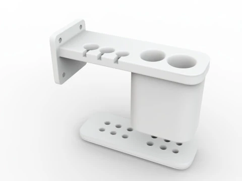 Bathroom Toothbrush Holder Family 3D Printable Mod 3D Print Model