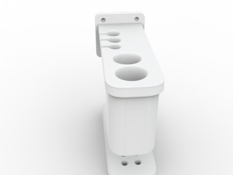 Bathroom Toothbrush Holder Family 3D Printable Mod Modello di stampa 3D
