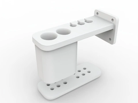 Bathroom Toothbrush Holder Family 3D Printable Mod 3D Print Model