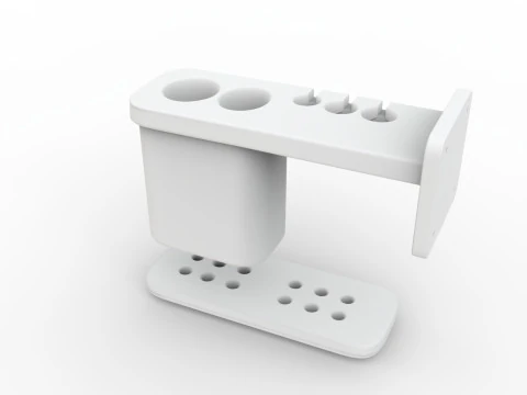 Bathroom Toothbrush Holder Family 3D Printable Mod 3D Print Model