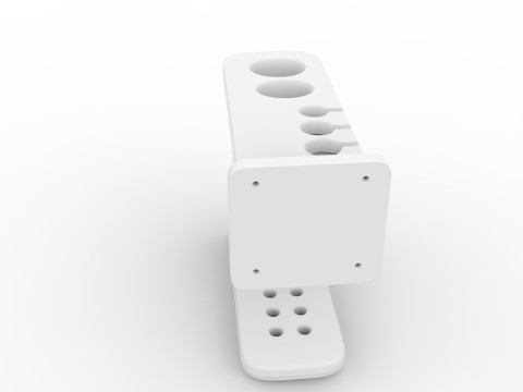 Bathroom Toothbrush Holder Family 3D Printable Mod Modello di stampa 3D