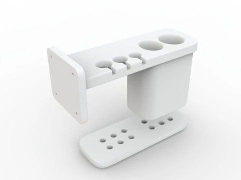 Bathroom Toothbrush Holder Family 3D Printable Mod 3D Print Model