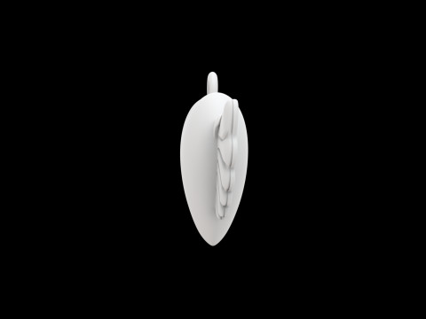 Winged Heart Pendant 3D Printable Model Modèles 3D en vedette