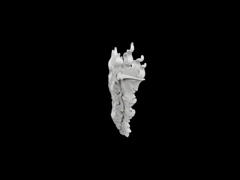 Fiery Demonic Wings with Flame Accents 3D Printable Model 3D Print Model