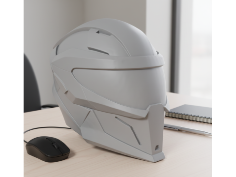Futuristic Helmet 3D 打印模型