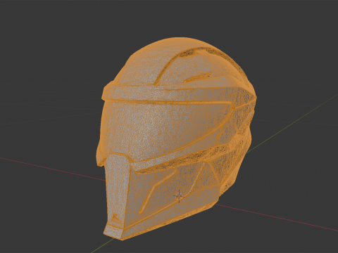 Futuristic Helmet 3D 打印模型