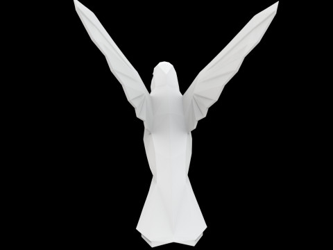 Geometric Hummingbird Sculpture 3D 打印模型