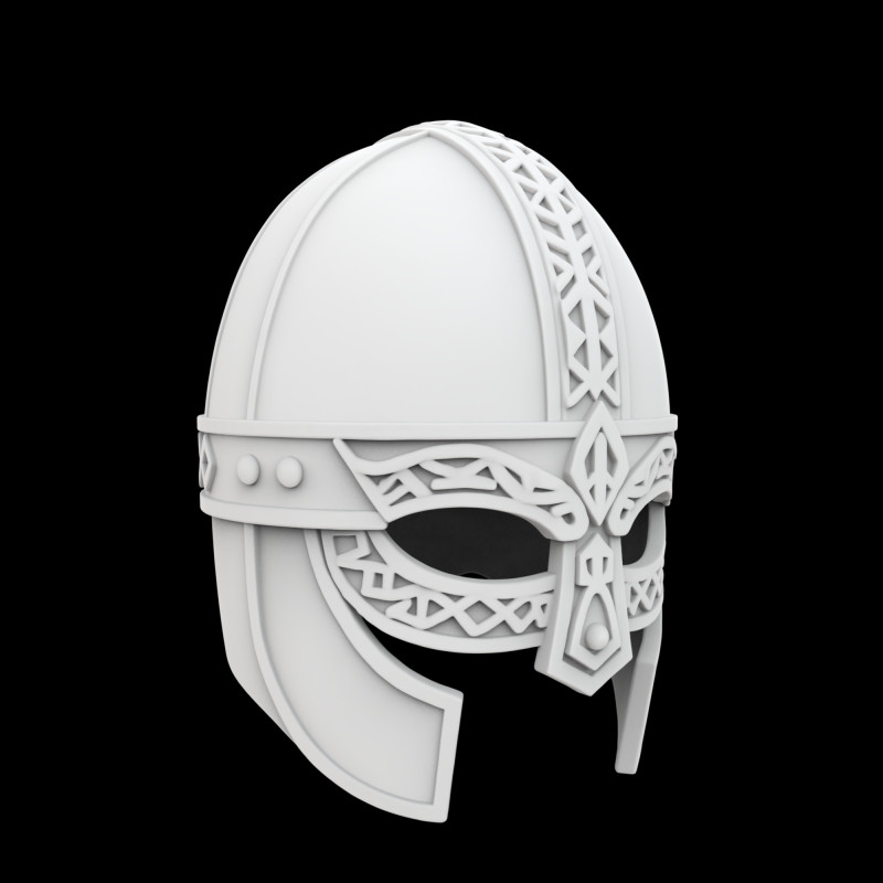 Viking Warrior Helmet Modelo de Impressão 3D .c4d .max .obj .3ds .fbx .stl .blend 