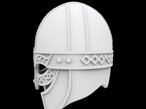 Viking Warrior Helmet Modelo de Impressão 3D