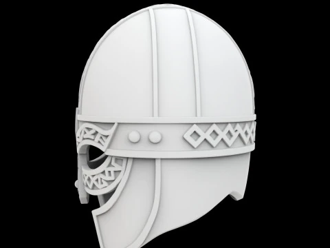 Viking Warrior Helmet 3D Print Model