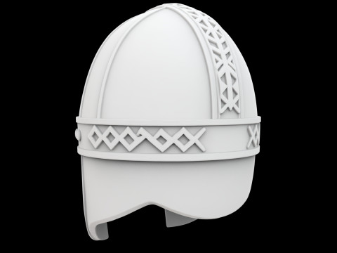 Viking Warrior Helmet Modelo de Impressão 3D